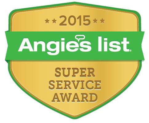 We are proud to continue to be one of Angie's List best businesses!