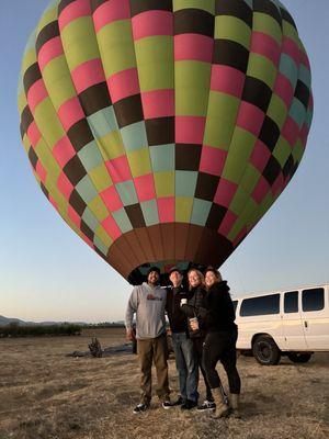 Getting ready to fly with friends