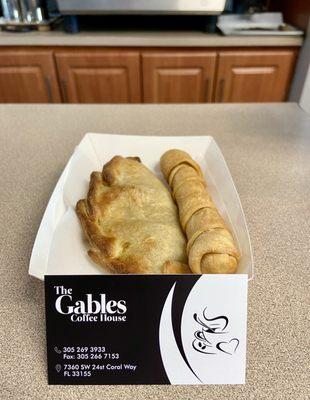 Spinach Empanada, and cheese TEQUEÑO