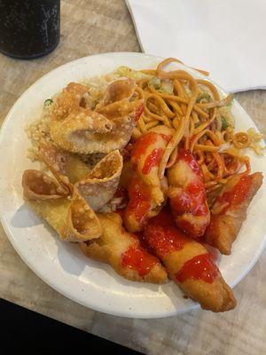 Sweet and Sour Chicken Lo Mein Fried Rice Fried Cheese Wonton