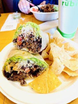 Impossible Burrito Especial with Guacamole