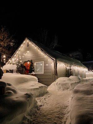 Adorable and private winter setting