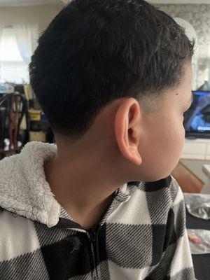 My youngest son's amazing low taper.