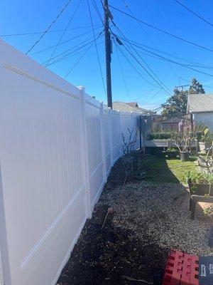 Our  Beautiful vinyl fence