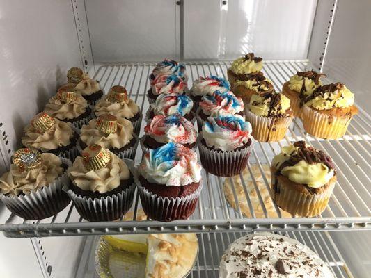 Assorted gourmet cupcakes