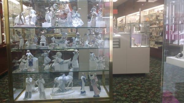 Display Case by the watch repair.