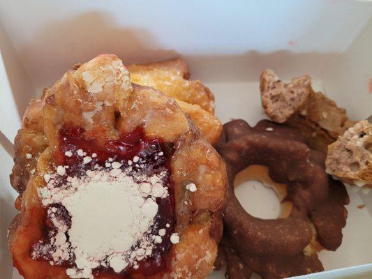 Some of our donut haul. We might have eaten a couple in the car.