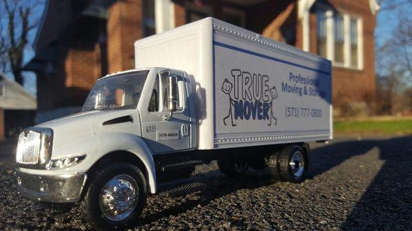 Our model truck.  She may only be 12 inches long, but shes got the heart of a 20 footer!