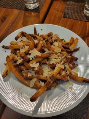 Truffle Fries  Herb Aioli - came with a shot glass of ketchup instead of the herb aioli but still good