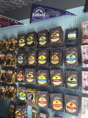 Just a very small part of the amazing jerky selection