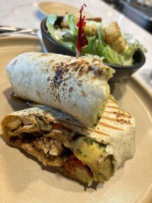 Chicken Panini as a wrap