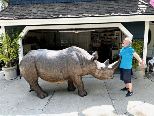 Life size rhino!