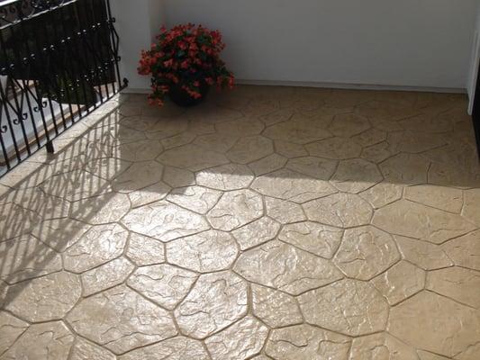 Stamped Concrete Floor by Western Magnesite Company