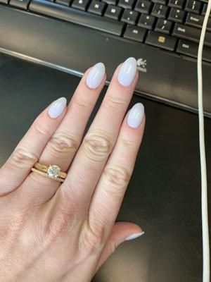 Even supported me in trying a new nail shape! (Didn't love it...)