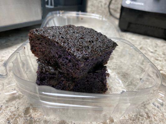 Ube banana bread with chocolate chips