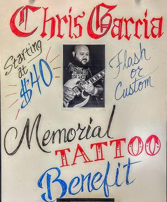 Tattoo memorial benefit