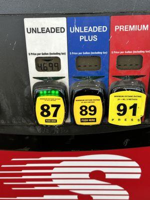 4.699 Regular Gas via Credit Card
 
 FYI Discover Card gives  5% July - September on Gasoline Purchases