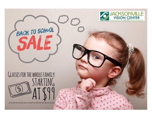 Back to school sale available through September