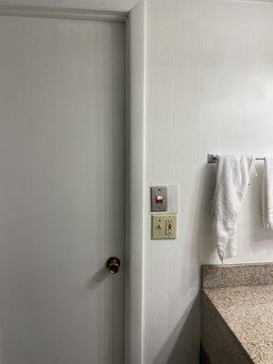 Door to toilet & shower.