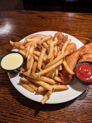 Chicken tenders and fries