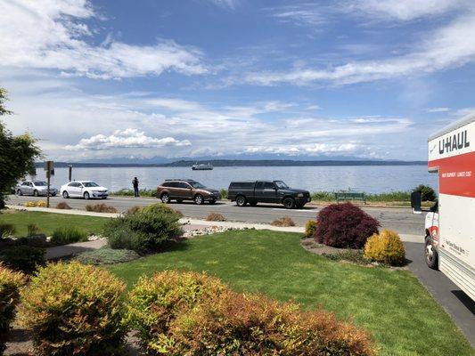 We provide labor if you want to save money by renting your own truck. Beautiful view in Edmonds