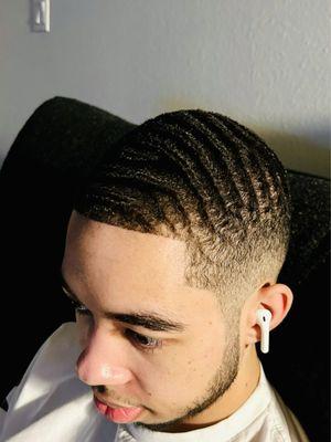 Waves on point and beard looking good.