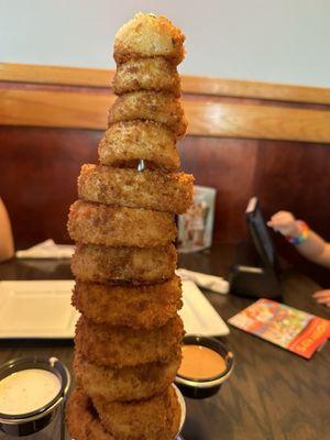 Tower of onion rings.