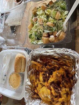 Hot & Dirty Fries, Caesar Salad