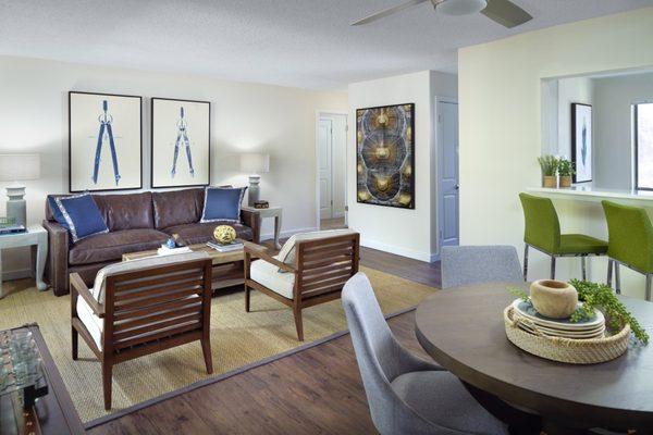 Renovated Apartment with Wood-Grain Finish Flooring