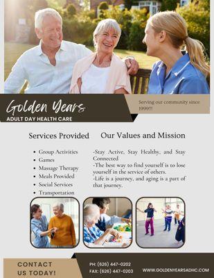 Golden Years Adult Day Health Care