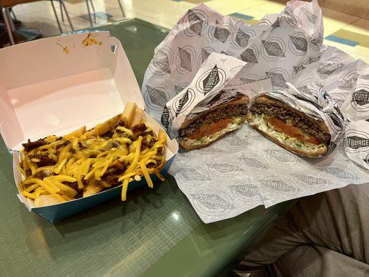 Chili Cheese Fries & Large Fatburger