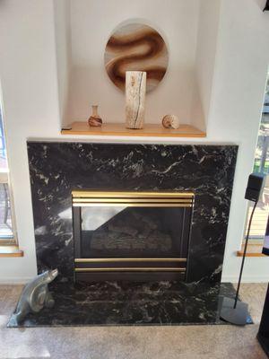 Fireplace in Arabian Nights granite