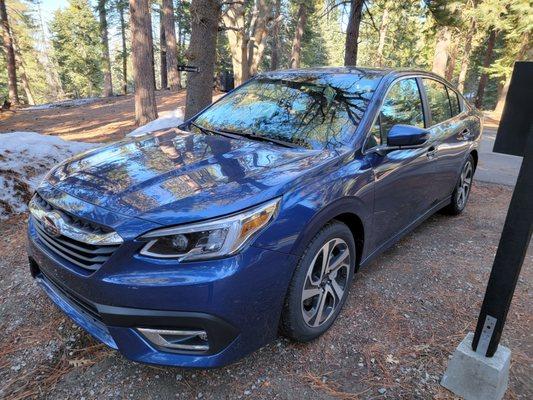 While Enterprise didn't have any AWD vehicles available, AVIS came through with a very new 2021 Subaru that had less than 1k miles!