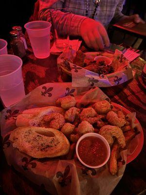 Fried shrimp basket - these are tasty