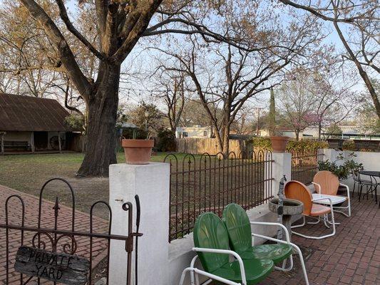 Outdoor patio area