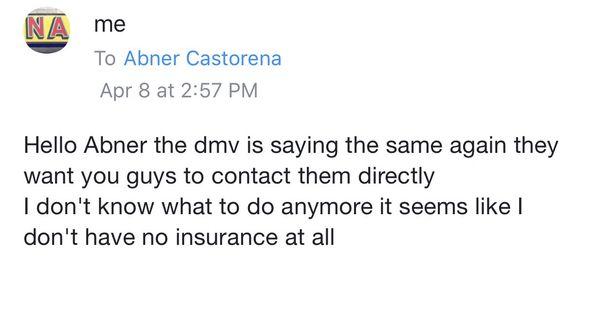 Is so sad  that i didn't have insurance no plates.