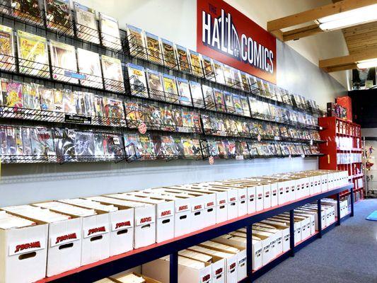 Browse The Hall's Wall of classic back issues and key comics, as well as vintage and graded comics.