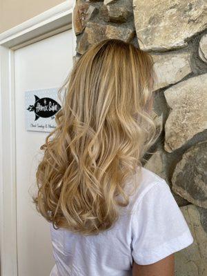 Balayage highlights and style