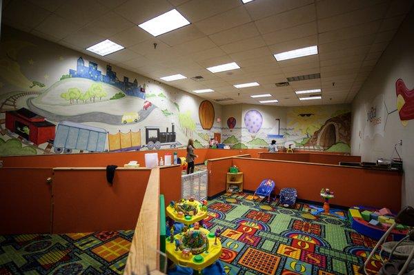 Separate nursery and kid zone area