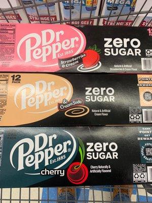 These zero sugar Dr Pepper flavors are great!