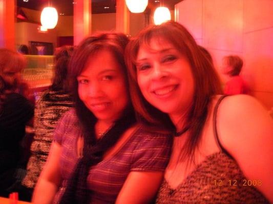 Maria D. (Owner) & Tania (Sr. Hair Stylist) X-Mas Party!