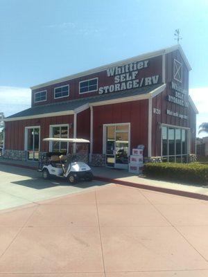 The outside of light house storage