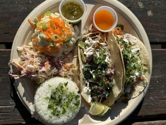 Two taco plate