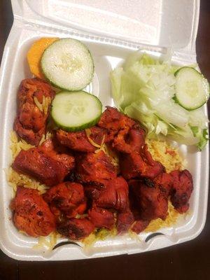 $13 chicken tikka kabob