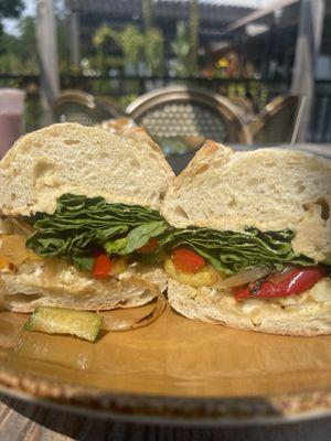 Roasted veggie sandwich