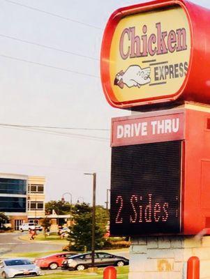 Chicken Express across from the hospital is always busy...