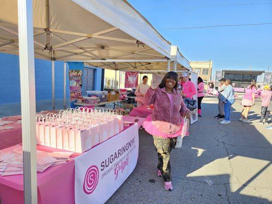 SugaringNYC Gulfport at the Pink Dress Run October 2024