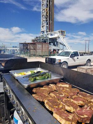 Drilling and fracing lunches or dinners on location!