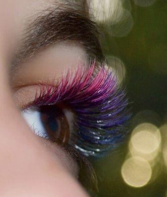 Colored Eyelash Extensions