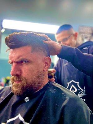 Getting a beast mode haircut